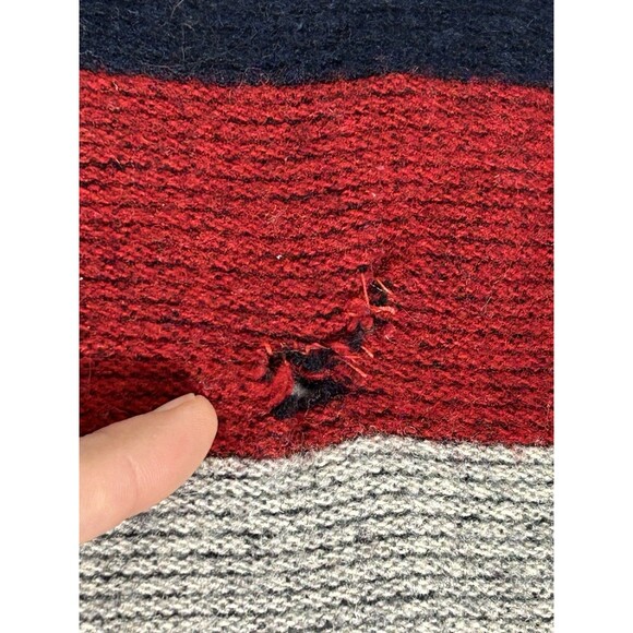 Woolrich Shirt Co. American Flag USA Throw Wool Blanket 60” X 72” Red White Blue - Picture 4 of 16